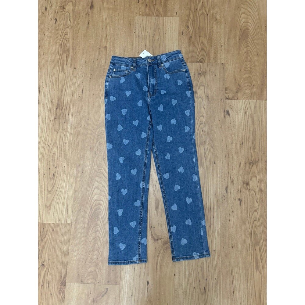 Cato heart print girls denim Jeans